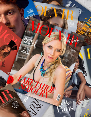 Front and Back Cover of Paris Fashion Magazine MOEVIR Paris and Editorial in Beautica Magazine
