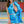 Charger l'image dans la galerie, Metallic Electric Miami Blue 17" Mini Skirt