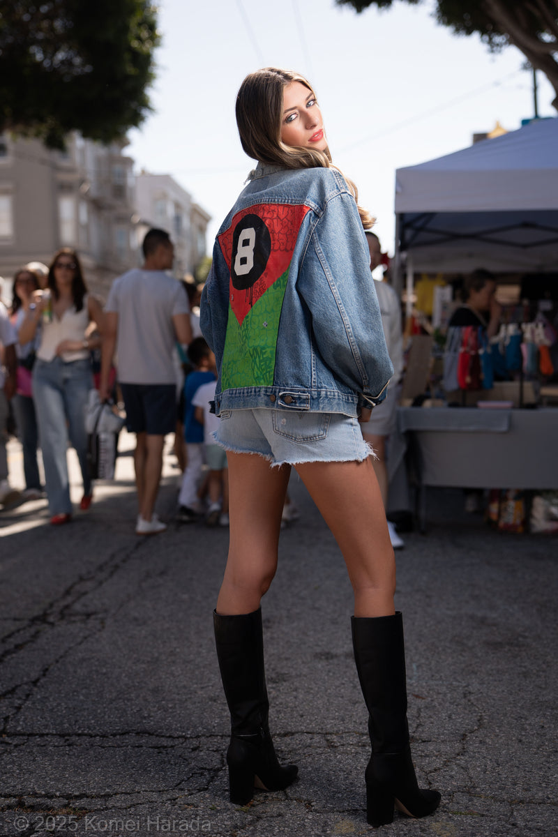 8 Ball Unisex Denim Jacket – West Coast Leather