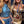 Charger l'image dans la galerie, Metallic Electric Miami Blue 17" Mini Skirt