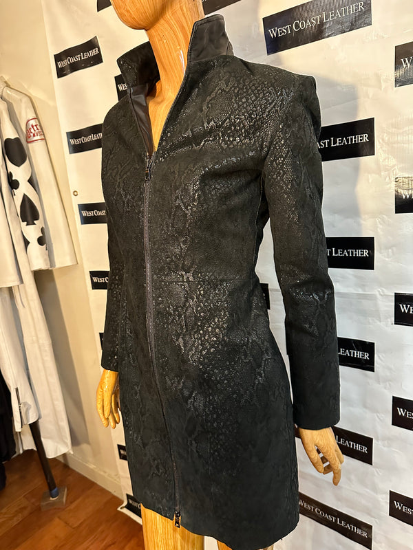 Black Snake Matrix inspired Coat-Dress