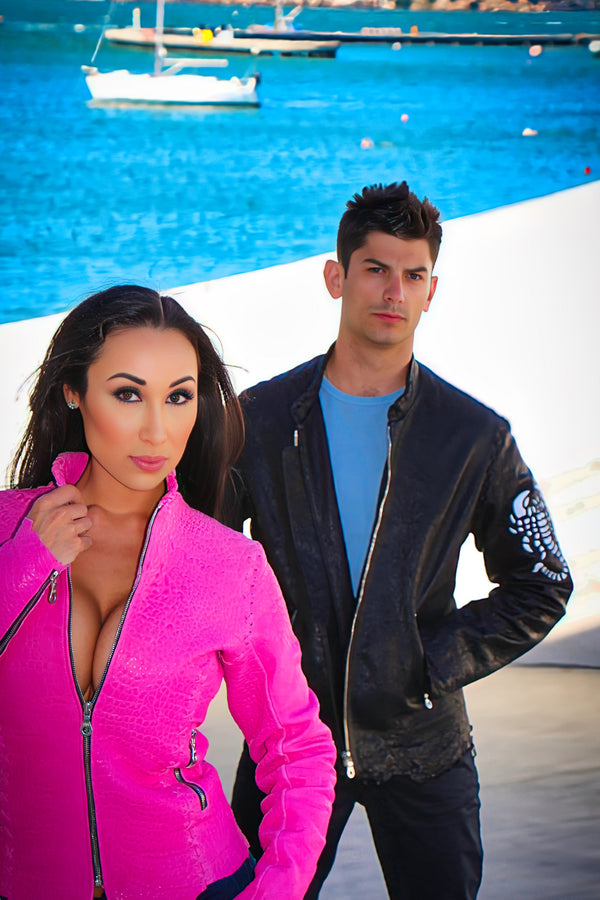 Pink Raw Edge Jacket