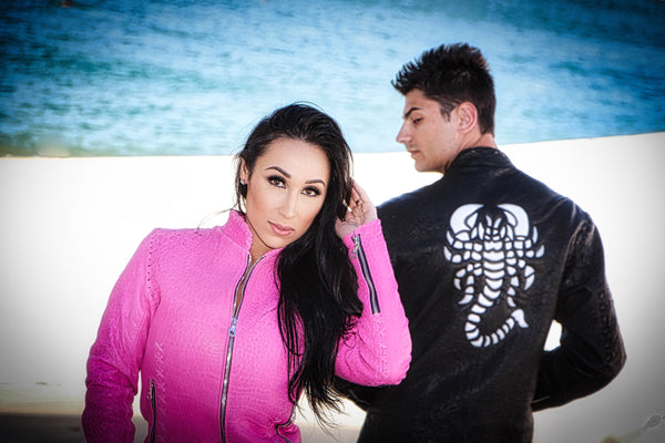 Pink Raw Edge Jacket