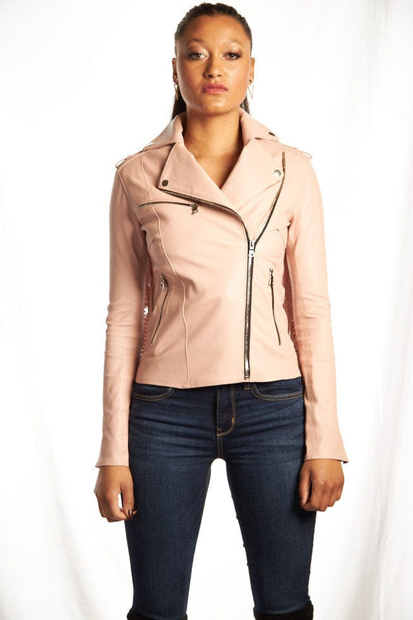 Chaqueta de moto elástica con flecos Nashville