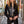 Load image into Gallery viewer, Two-Toned Black Leather Dress Coat - Leather with Suede Sleeves
