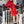 Load image into Gallery viewer, Lipstick Red Leather Pencil Skirt as seen in Vogue by North Beach Leather