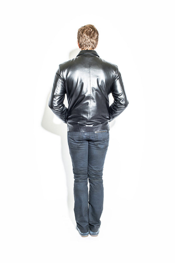 Men's Black Label Collection Clean Front Zip Jacket