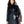 Load image into Gallery viewer, Women&#39;s Quilted Navy 7/8s Leather Coat
