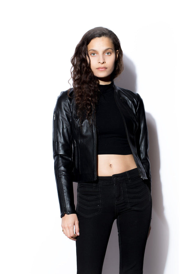 Pantalones cortos de cuero para mujer West Coast Racer