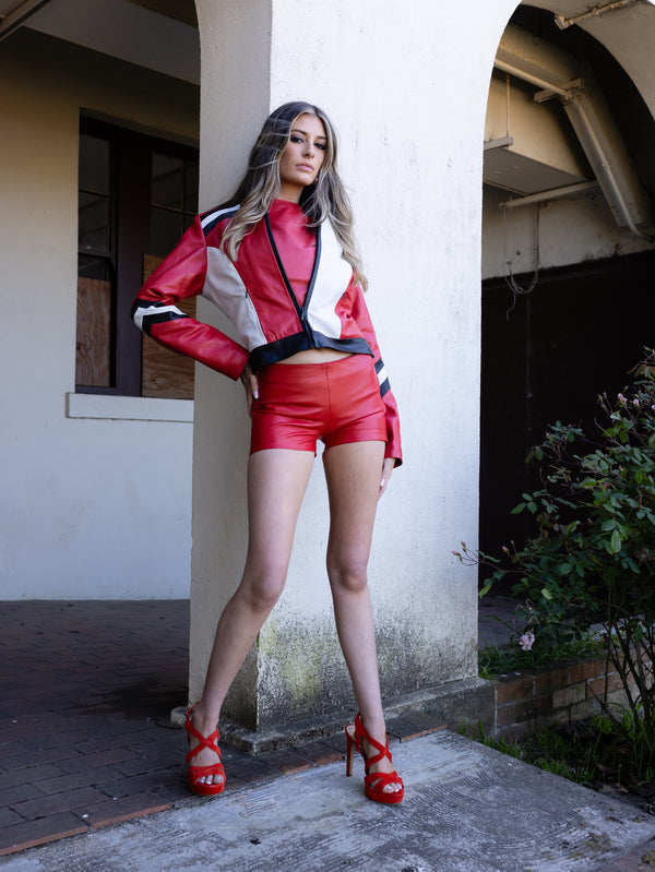 Red Multicolor Sport Racer