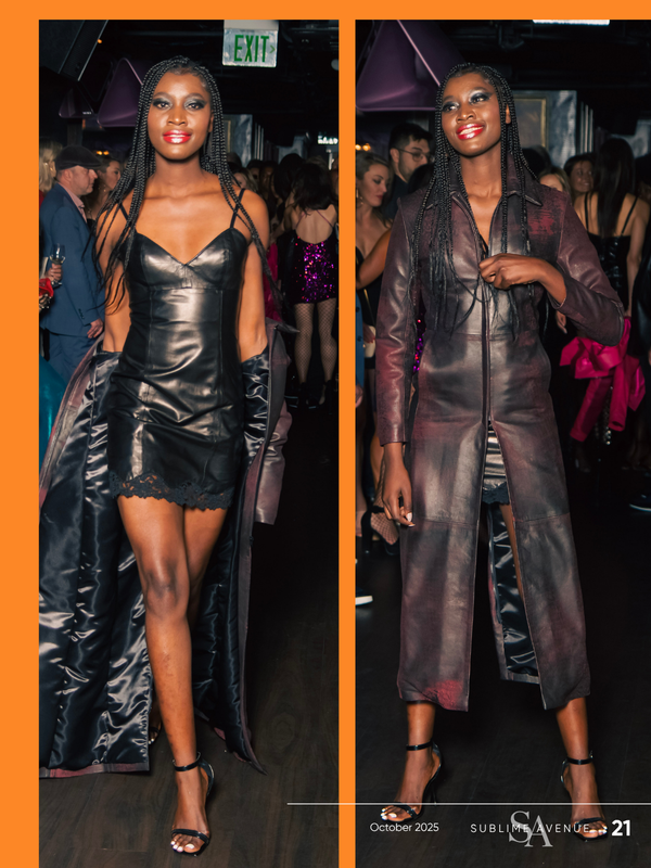 West Coast Leather Dress and Oxblood Trench Coat 