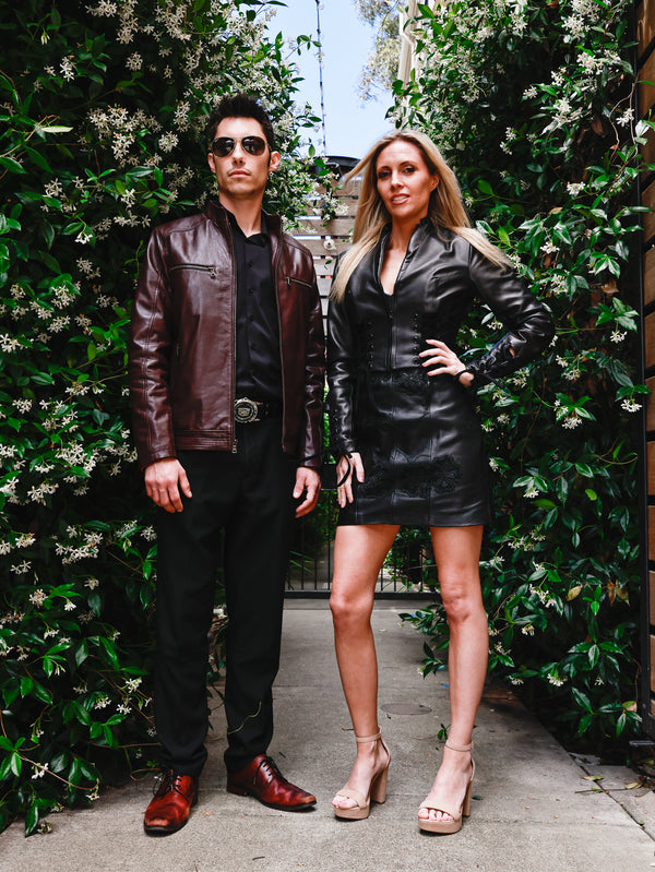 Burgundy Racer Jacket