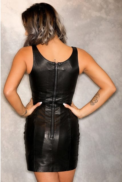 Leather Hand Laced Dresses.... The Only Leather Dress She will Ever Need