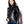 Load image into Gallery viewer, Women&#39;s Stand Up Collar Zip Jacket (Black)
